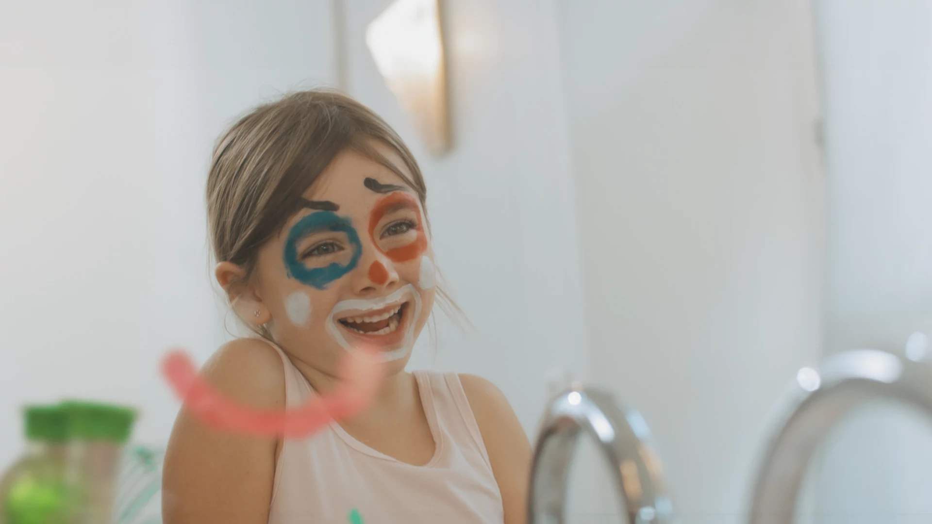 Child smiles